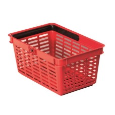 Bevásárlókosár, műanyag, 19 l, DURABLE, piros