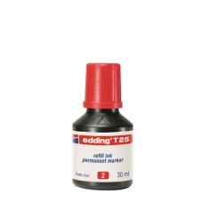 Utántöltő alkoholos markerhez, EDDING "T25", piros
