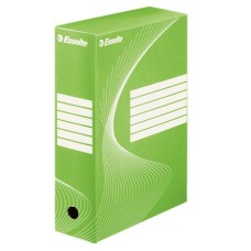 Archiválódoboz, A4, 100 mm, karton, ESSELTE "Boxycolor", zöld