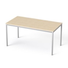 Általános asztal fémlábbal, 75x150 cm, MAYAH "Freedom SV-39", juhar