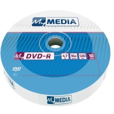 DVD-R lemez, 4,7 GB, 16x, 10 db, zsugor csomagolás, MYMEDIA (by VERBATIM)